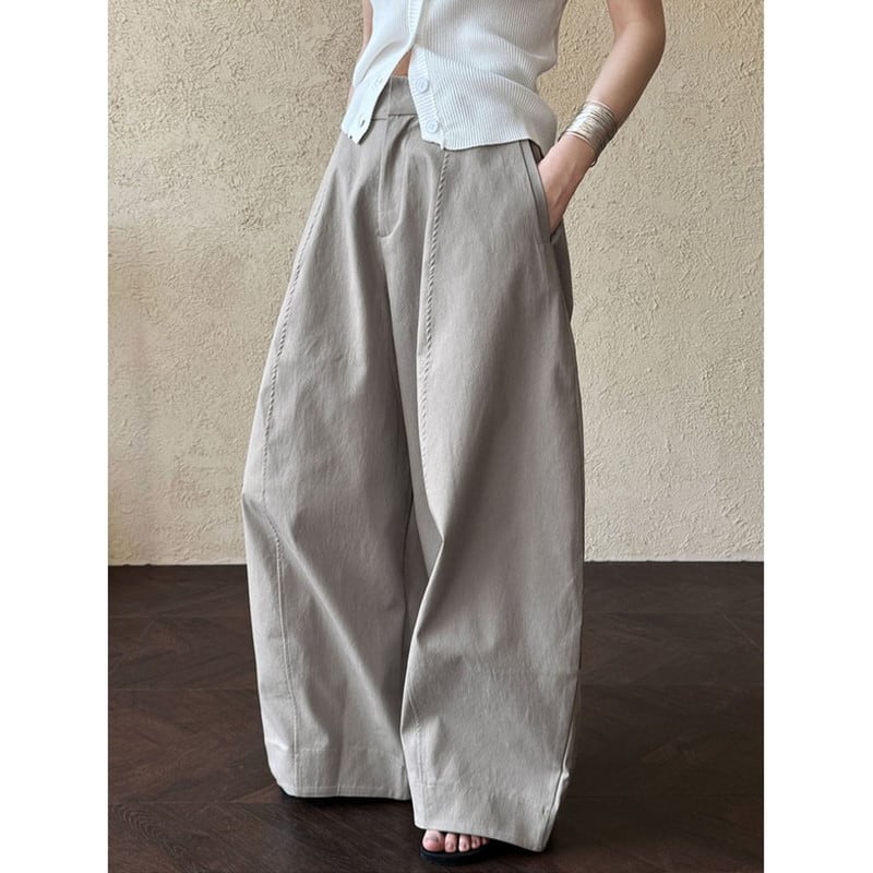 wide curve pants 10830