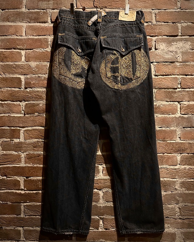 【Caka act3】“COOGI” Embroidery Design Vintage Baggy Pants