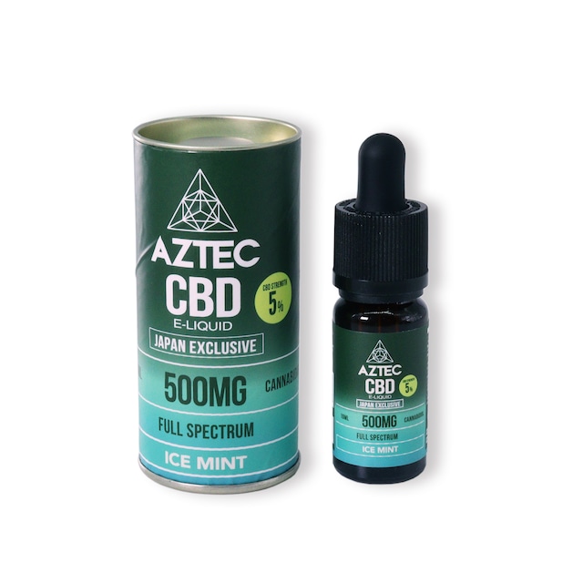 【FULL SPECTRUM】 CBD 5% CBD E-LIQUID 10ml 500mg〈ICE MINT〉