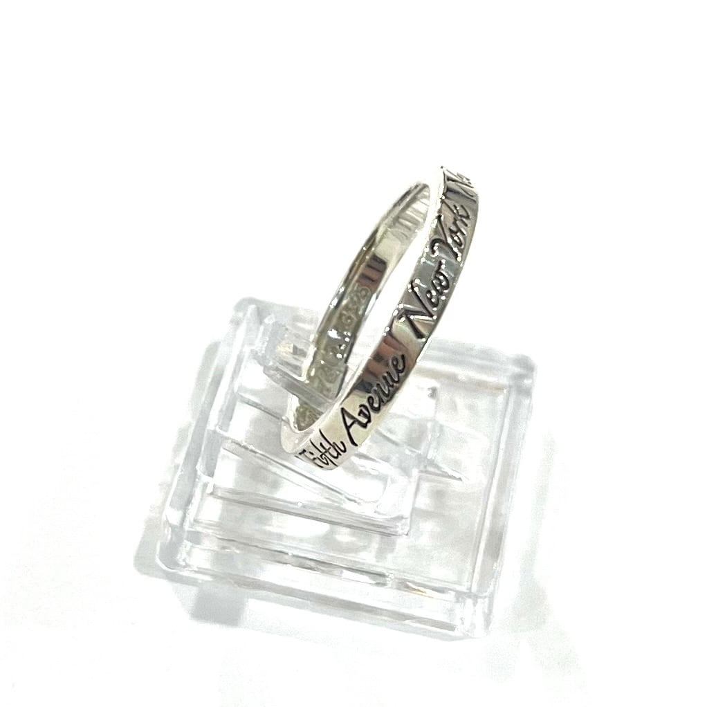 TIFFANY＆CO】【12号】2393 ティファニーaddressナローリング 指輪