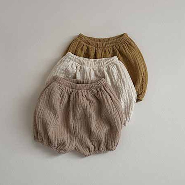 【BABY&KID】夏作おむつ対応モンペショートパンツ