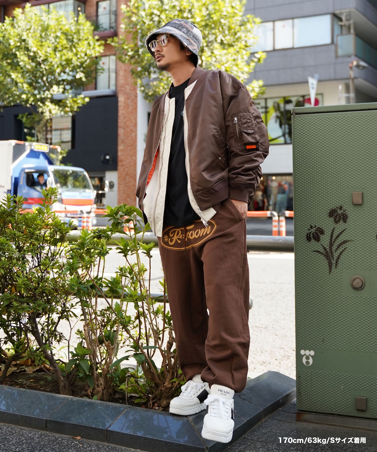 【#Re:room】BIG LOGO PRINT WIDE SWEAT PANTS［REP234］