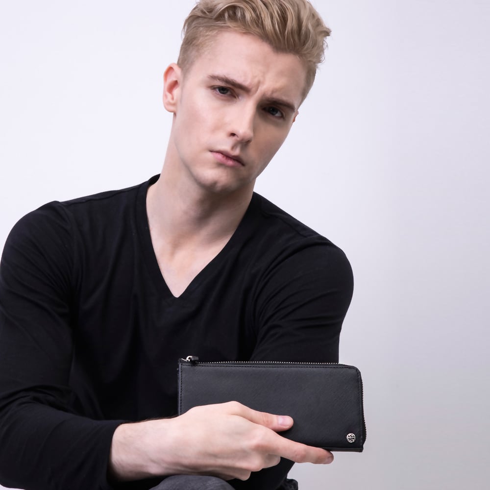 財布売り上げランキング7位】L字スリムサフィアーノロングウォレット