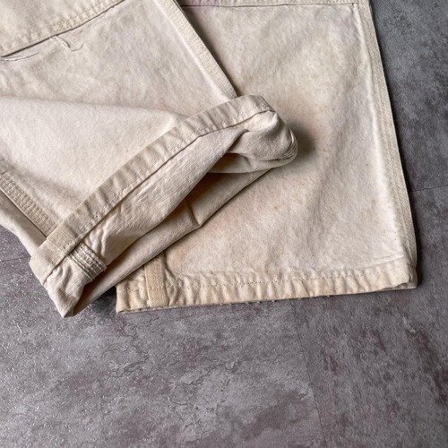 80s 星タグ USA製 ホワイト ダブルニー Carhartt pants 詳細写真6