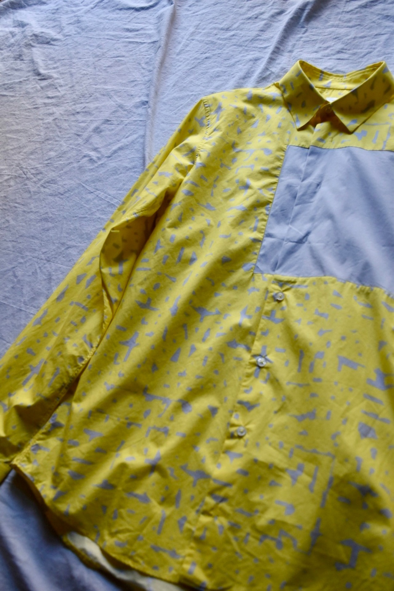 "JIL SANDER" Yellow art shirt