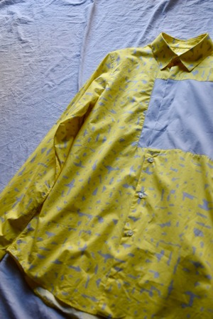 "JIL SANDER" Yellow art shirt
