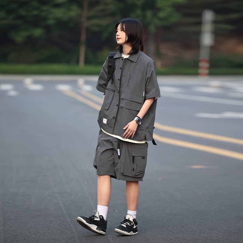 ワイドカーゴショーツ / Wide-Leg Cargo Shorts | INOCENCE(イノセンス