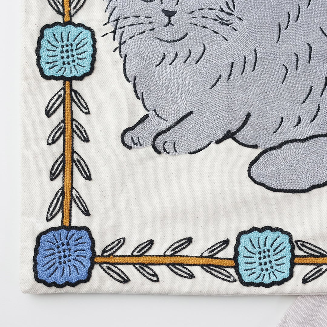 松尾ミユキ エンブロイダリー クッションカバー | Zakka so-la