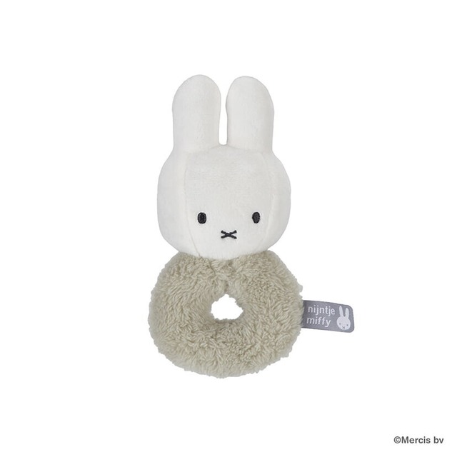 miffy ミッフィー ラトル フラッフィー グリーン 布製おもちゃ ファーストトイ TYMIFNIJN908