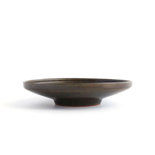 263-1/在銘/小皿/陶器/焼物/20客揃/箱なし 立ち上がり小皿 ブラック 陶器 きほんの道具 あべ | うつわと暮らし