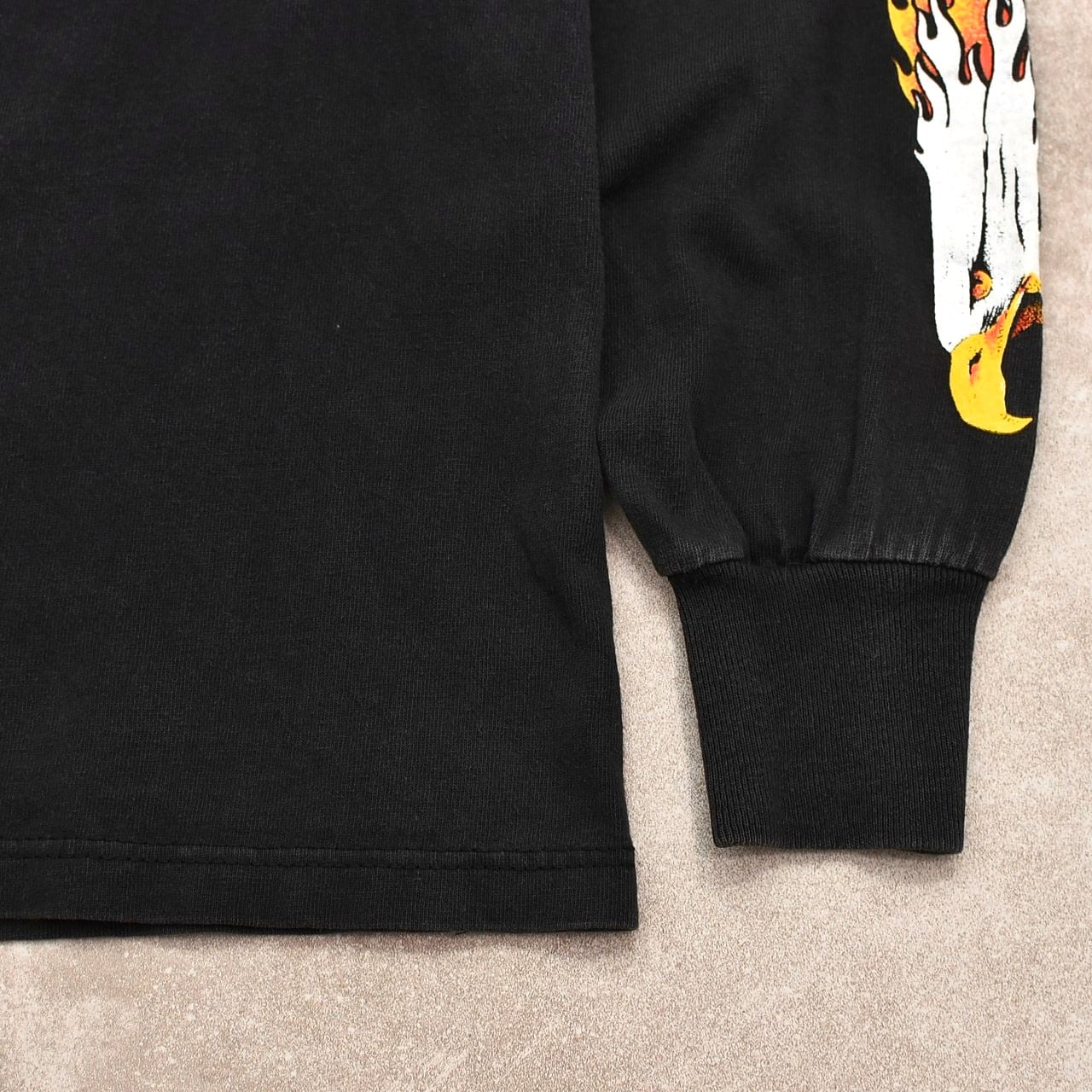 90's Harley-Davidson fire pattern LS T-shirt | 古着屋 grin days