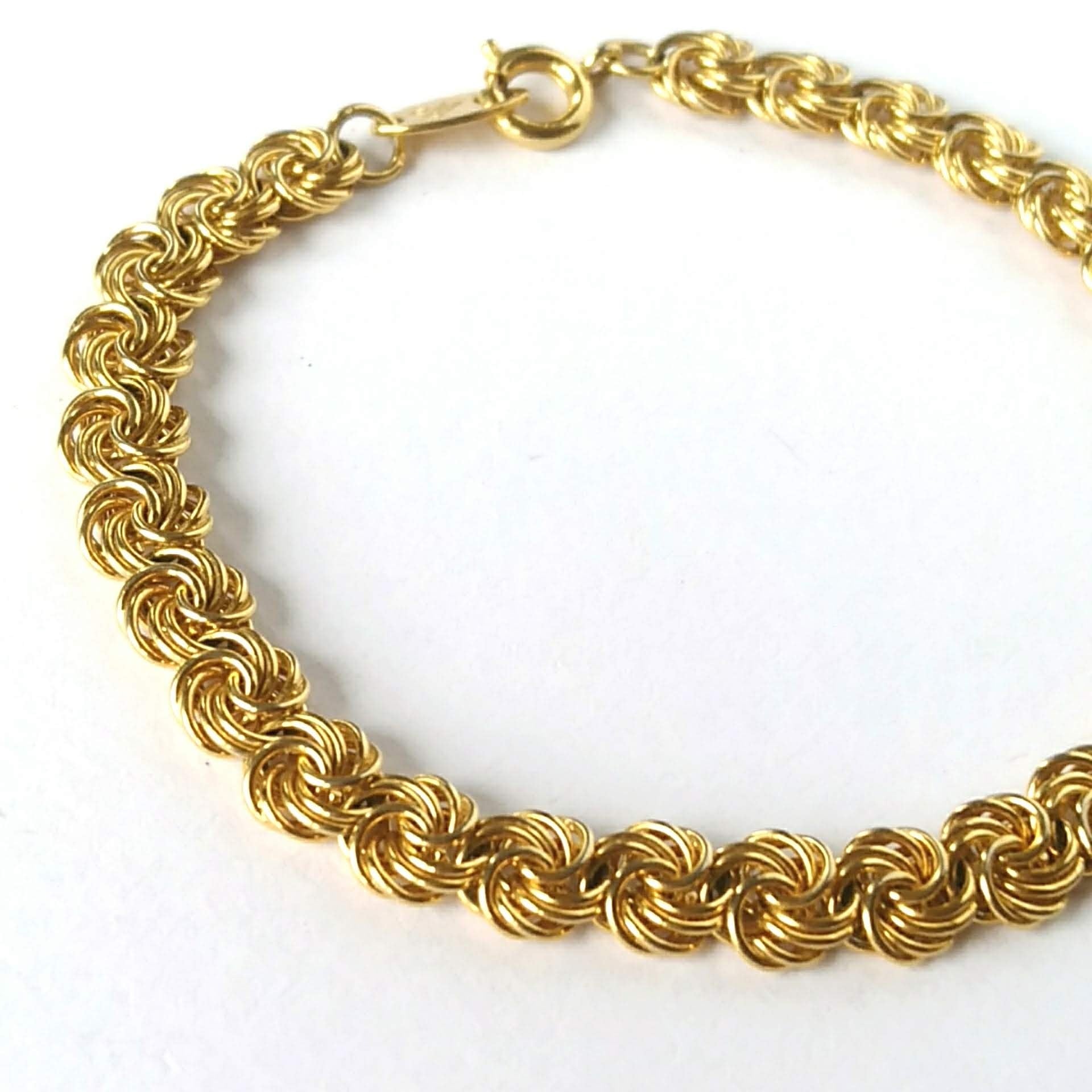 TRIFARI》gold knot vintage bracelet トリファリ ヴィンテージ