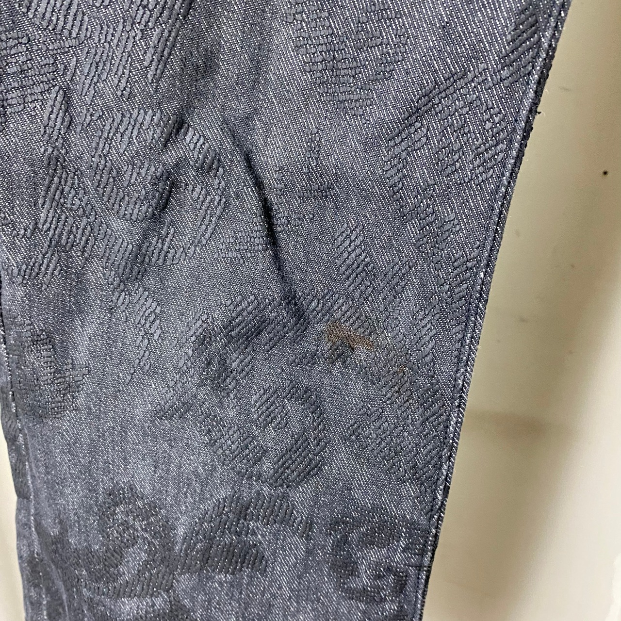 vintage YOSHIYUKI KONISHI (FICCE) paisley printed black denim pants