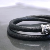 PIPE HOOK LEATHER BRACELET / パイプフックレザーブレスレット