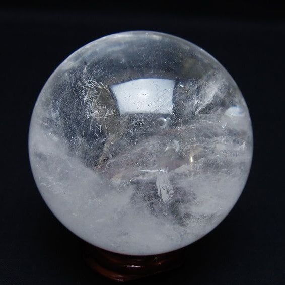 水晶 丸玉 64mm スフィア 置物 水晶玉 一点物 151-8971