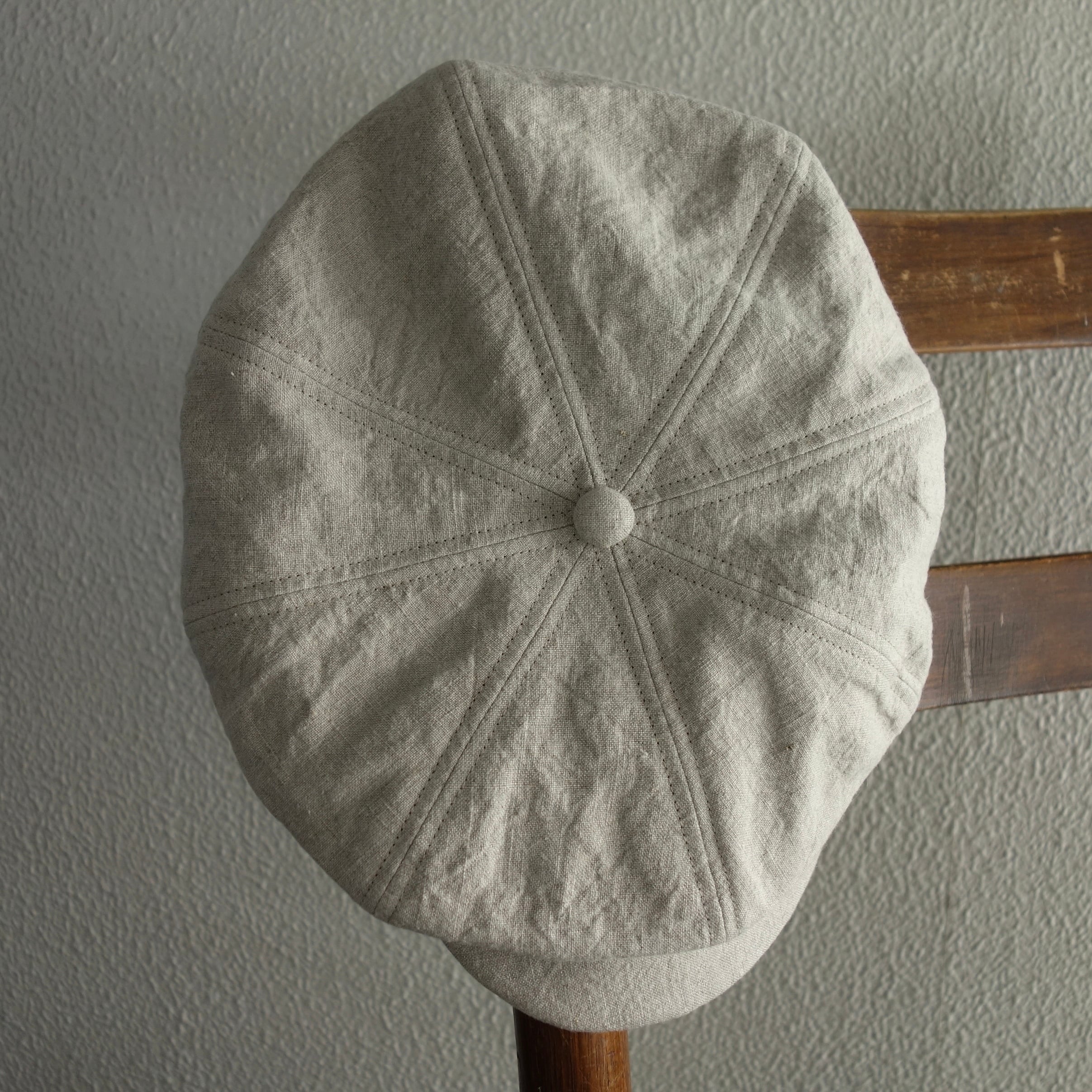 drapers belgium-linen cap / ecru