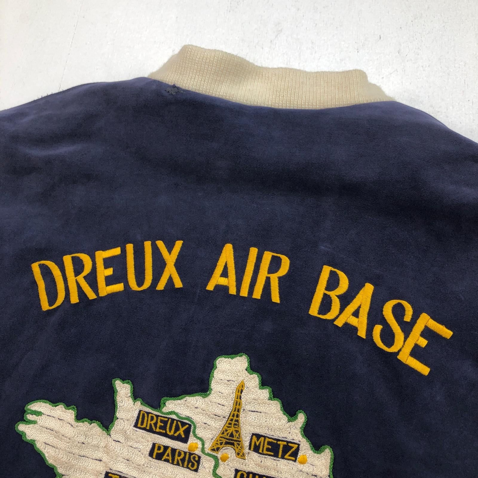 UNKNOWN 50- 60年代 FRANCE DREUX AIR BASE SOUVENIR JACKET UNKNOWN 50- 60年代 FRANCE DREUX AIR BASE SOUVENIR JACKET
