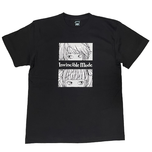 " 無敵のミー " Tシャツ black × white ［ T-018］MIKAZUKI / ミカヅキ