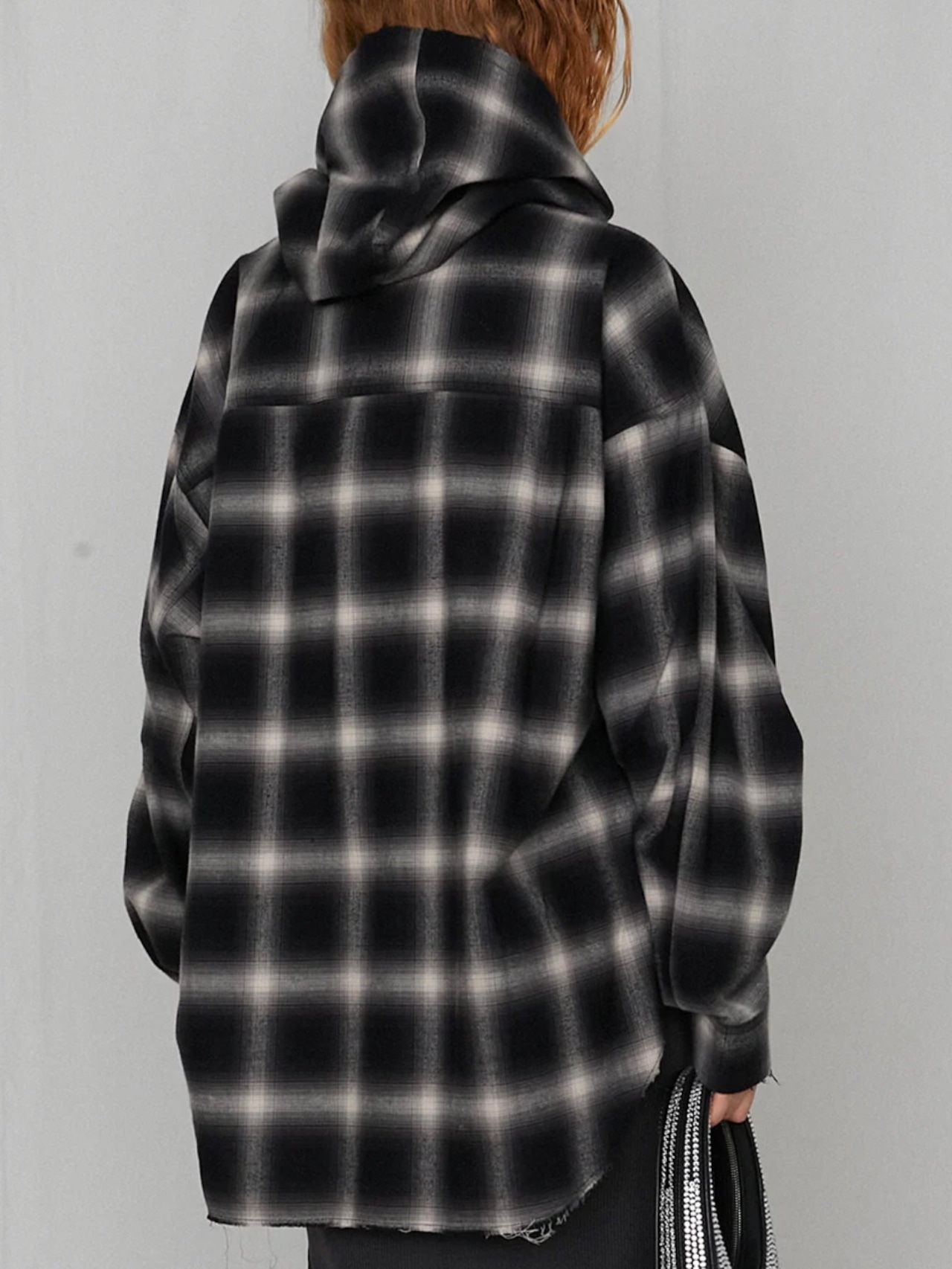 【25SS】PRANK PROJECT プランクプロジェクト / Hooded Check Shirt BLACK / シャツ - 3