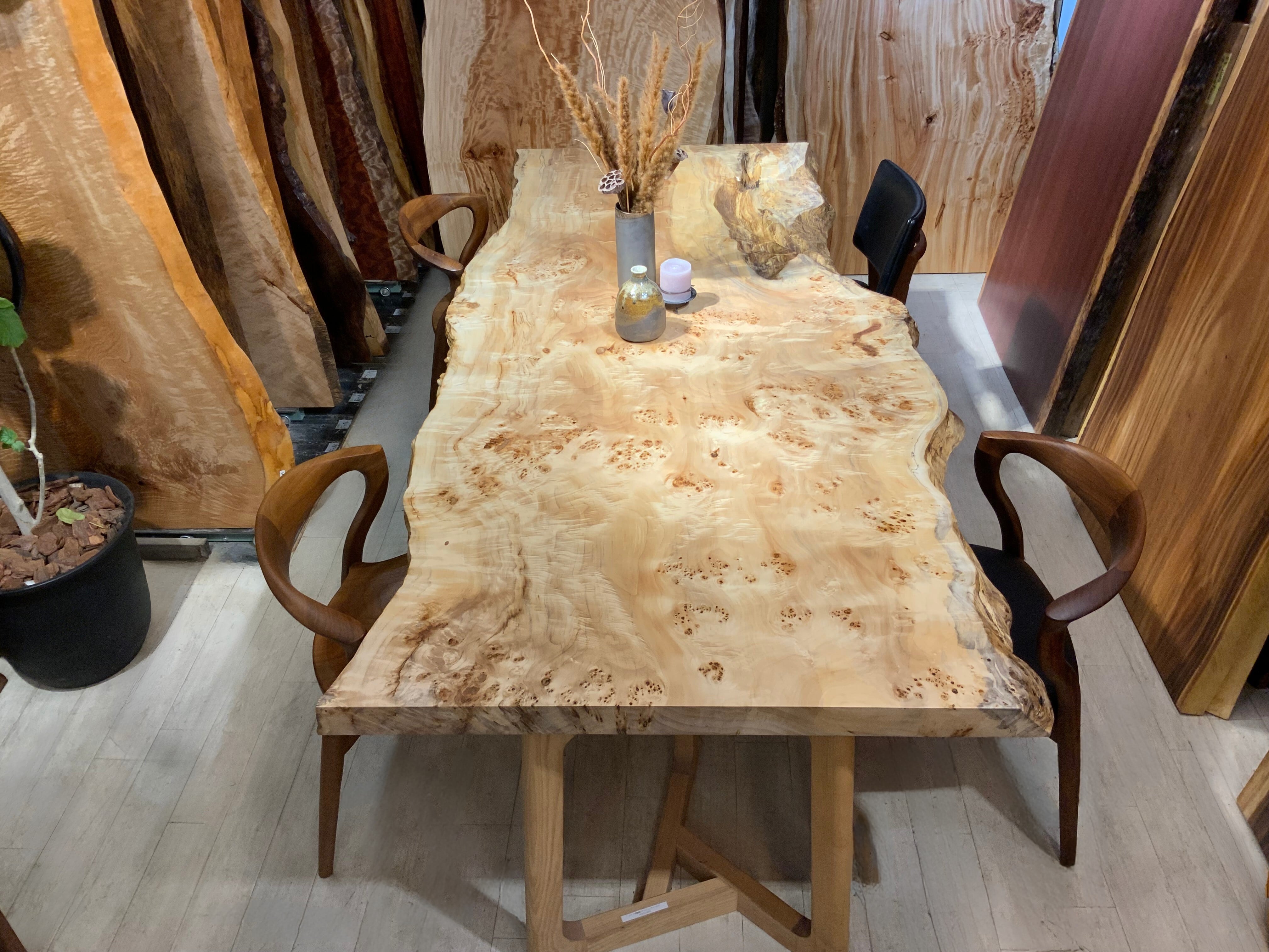 ポプラ瘤_2270×860-1030×60_浅草本店_テーブル天板/一枚板 242066