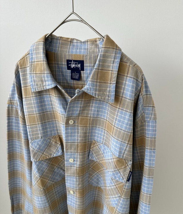-Stussy- Vintage 90s L Check Shirt