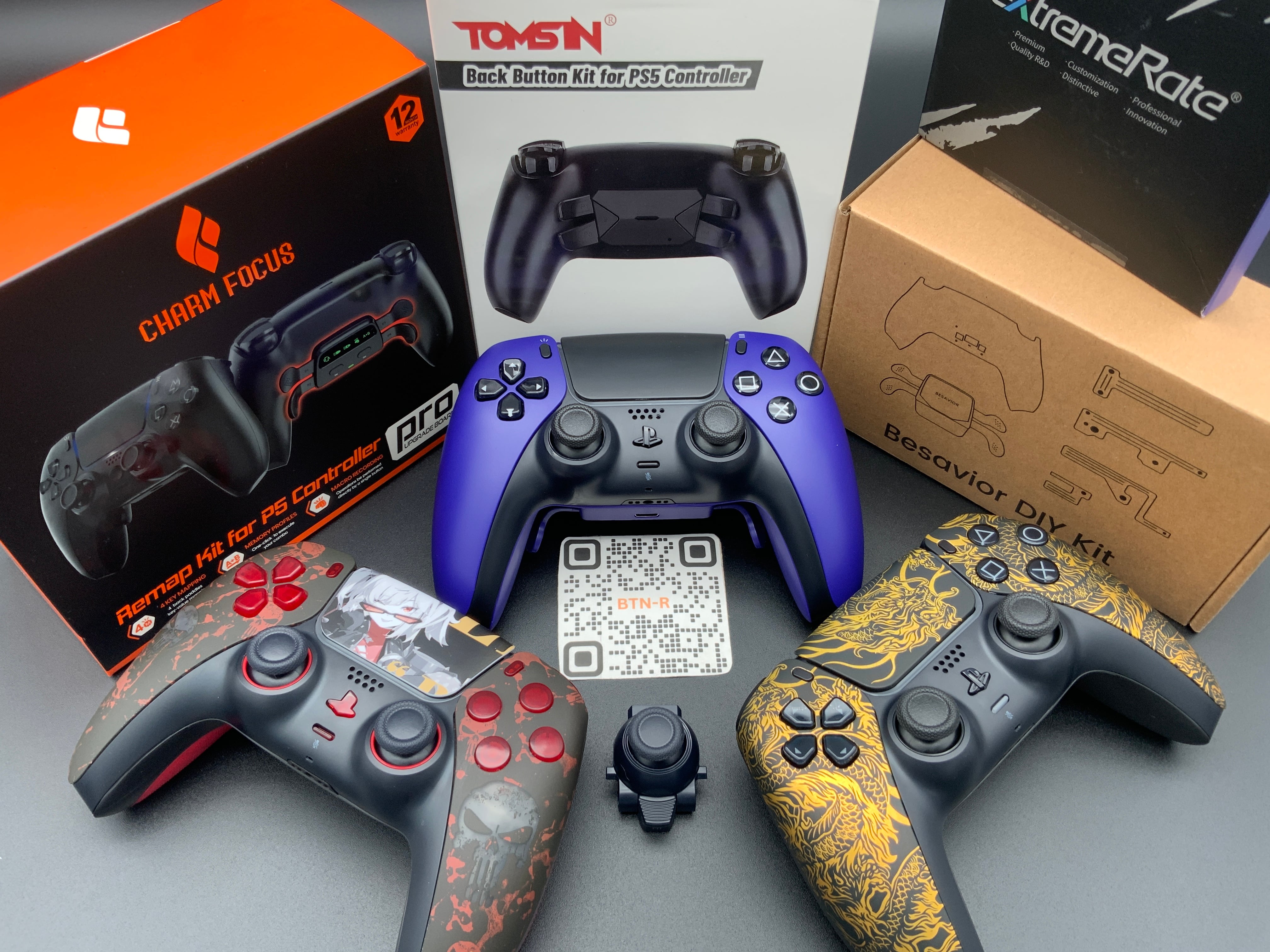 連射機能付き+ BTN-R CHARM FOCUS仕様 PS5 コントローラー | btnrepairs