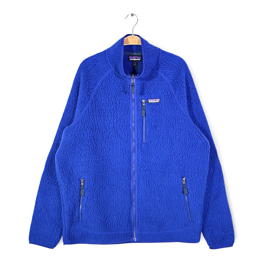 パタゴニア レトロパイルジャケット フリースジャケット ブルー PATAGONIA サイズXL 古着 DD0491