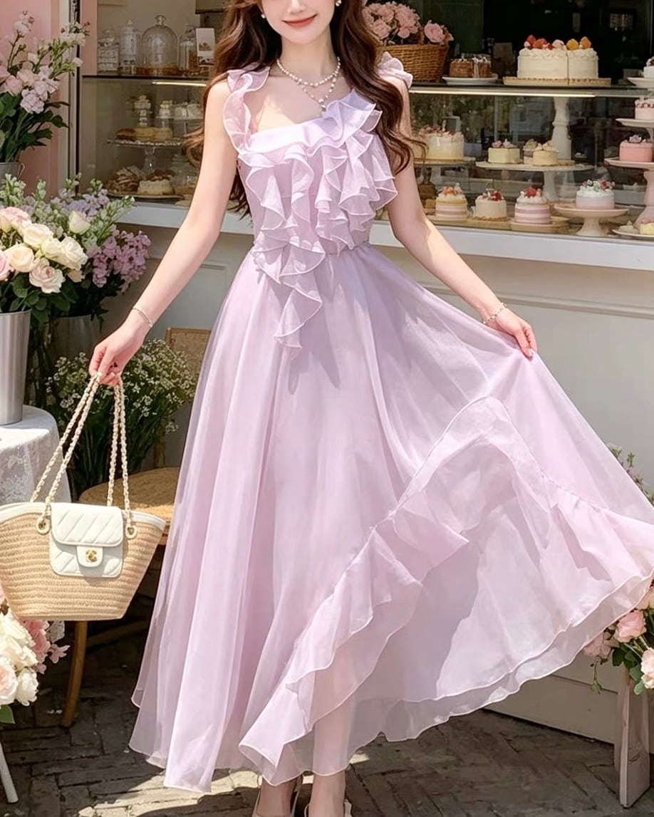 ブルジョワフリルシフォンワンピース（3 colors） 2508745 | Deelia