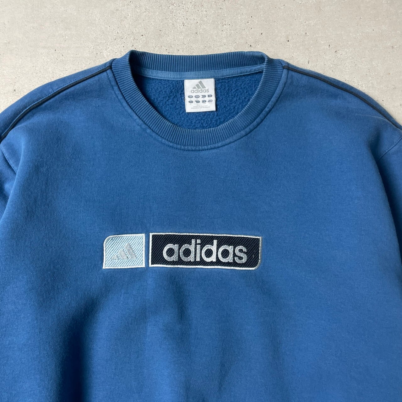 90s old adidas 鬼フェード ボロ スウェット トレーナー 紺 90年代 鬼 