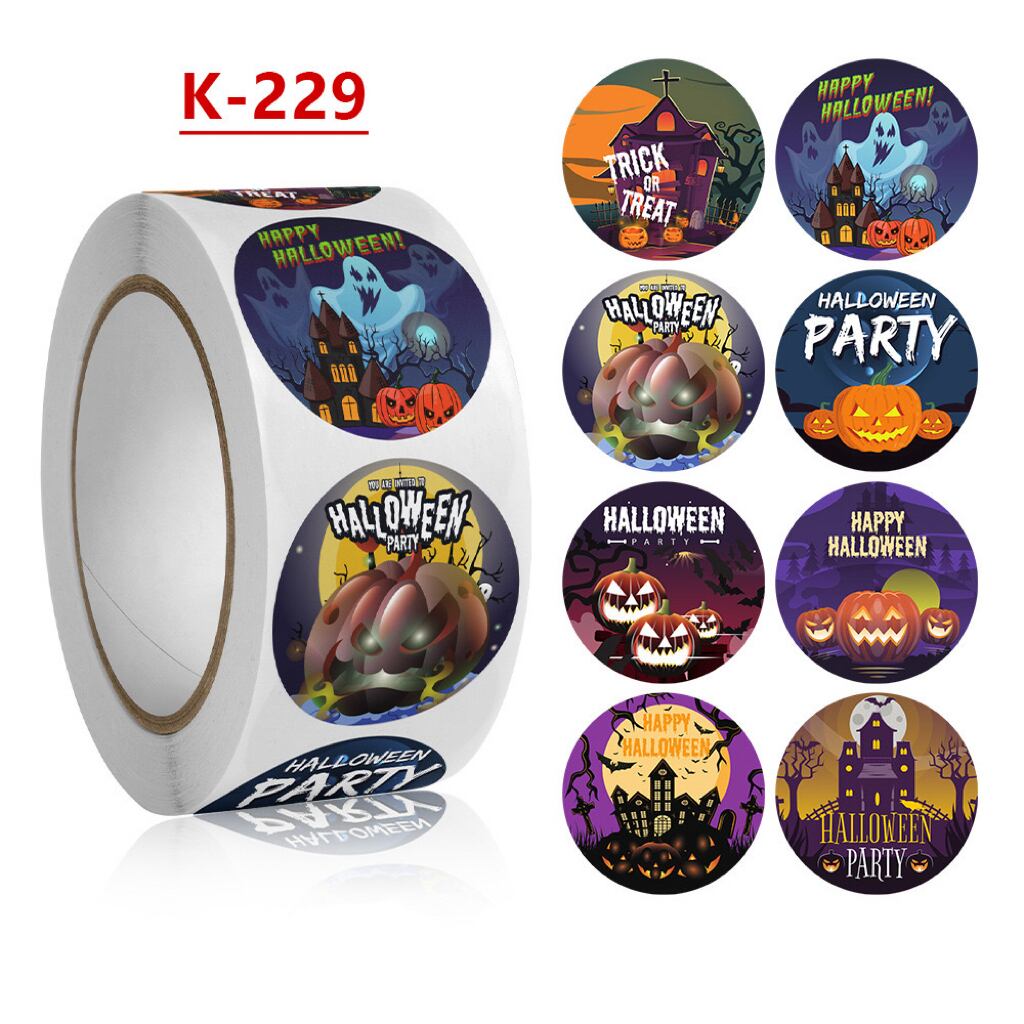 ハロウィン＊B-82＊サンキューシール＊切り売り52枚＊38mm＊大きめ ハロウィン＊B-82＊サンキューシール＊切り売り52枚＊38mm＊大きめ