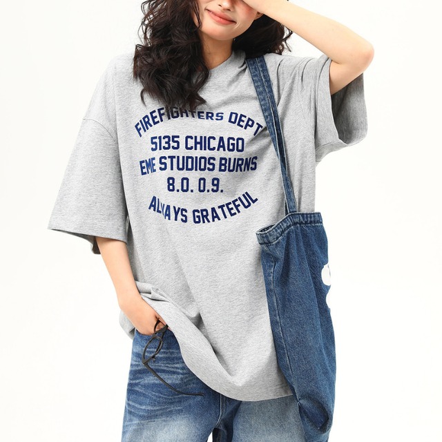 arch logo gray short-sleeve tee　アーチロゴグレー半袖ティー　J1982