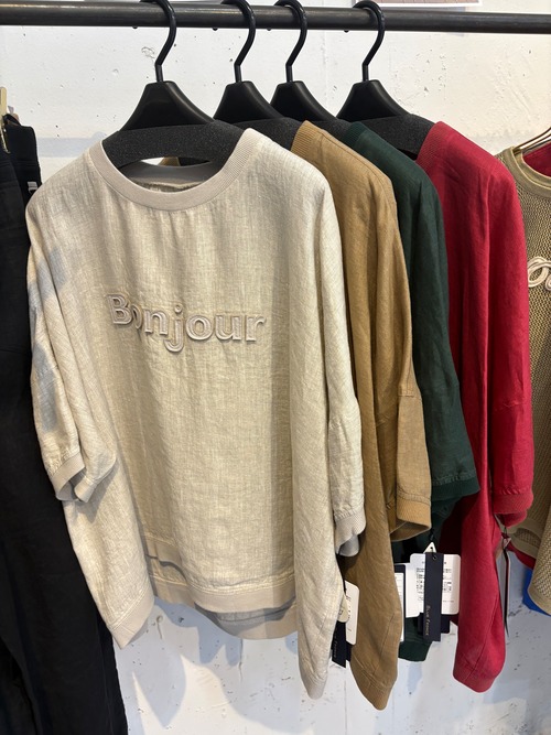 フレンチリネン　ロゴ　プルオーバー　621422