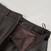 美品 イタリア製 MARELLA マレーラ 合皮 レザー タイト スカート サイズ 38 /ダークブラウン/レディース