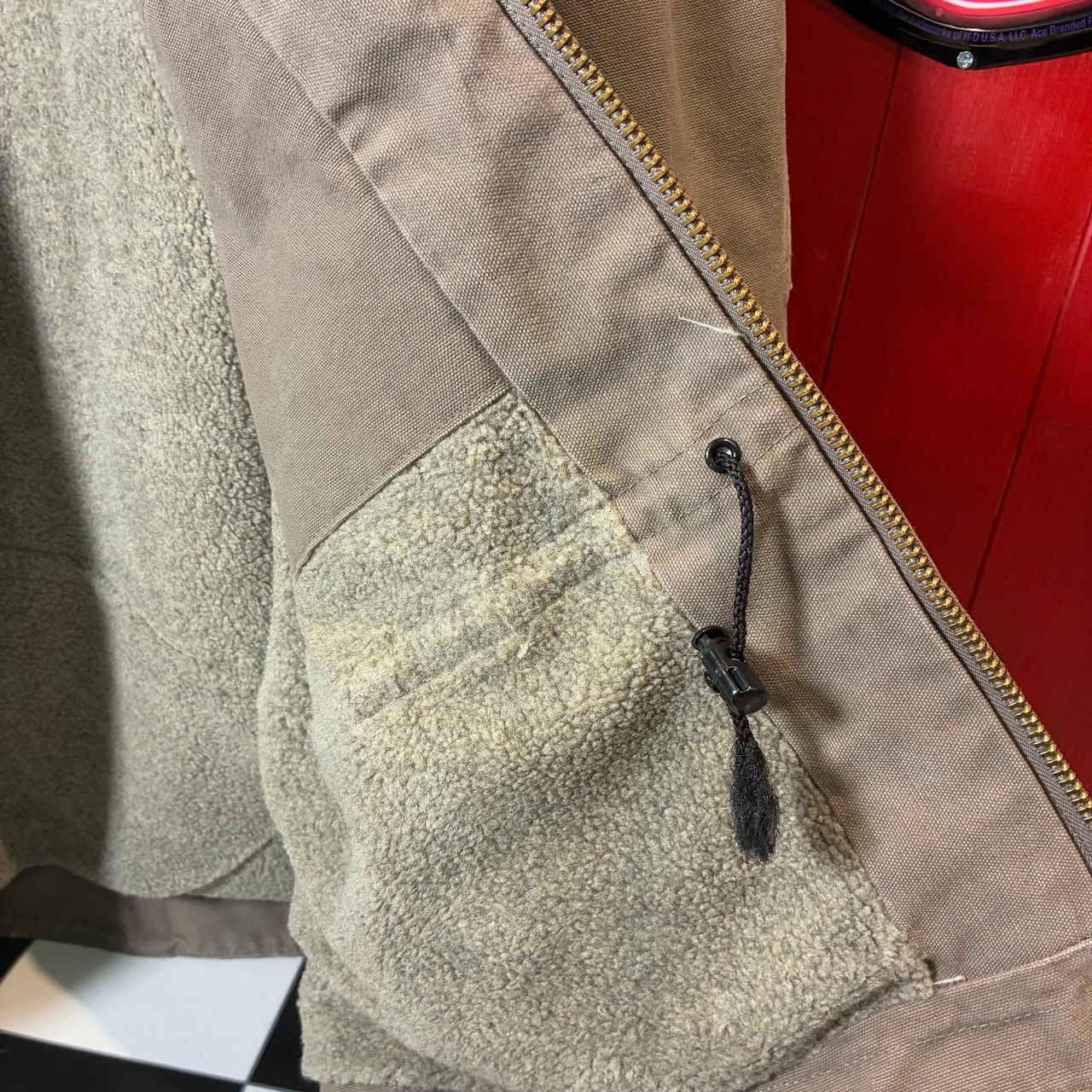 00s メキシコ製Carhartt C61 リッジコート　ベージュ系　ダックジャケット　カーハート