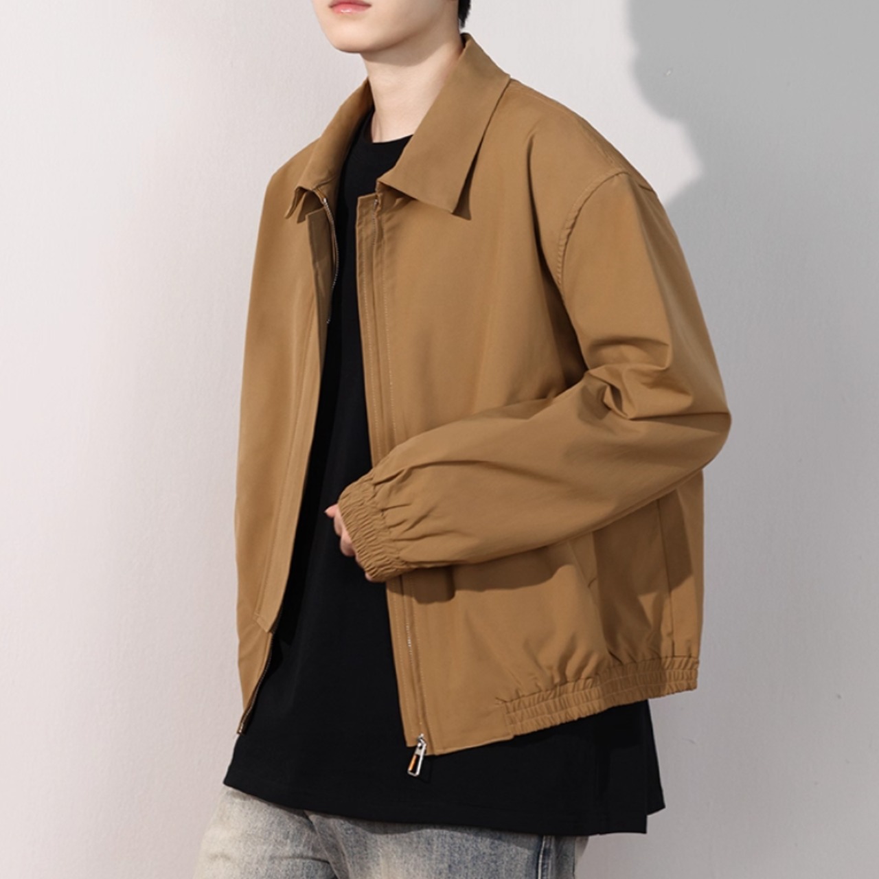 スタンドカラー フルジップアップジャケット af0366