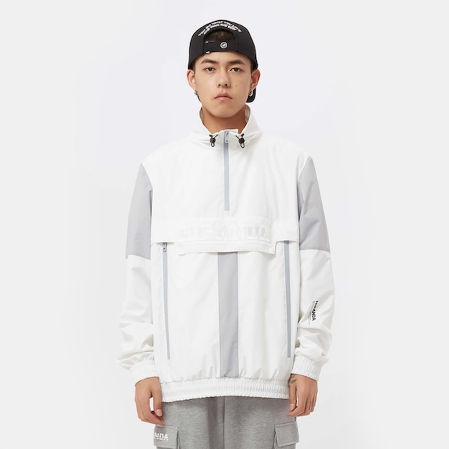 SALE 送料無料【HIPANDA ハイパンダ】メンズ アノラック ジャケット MEN'S ANORAK JACKET / WHITE・BLACK