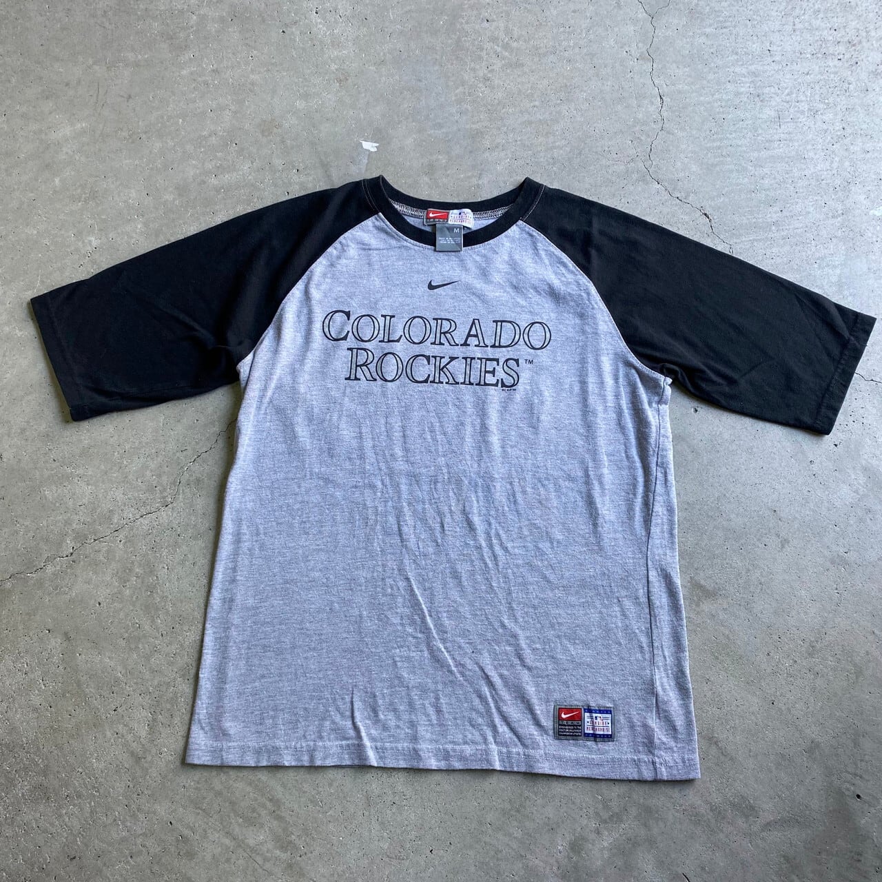 レア《MLB》ロッキーズ ベースボールシャツ/グレー/メンズ2XL