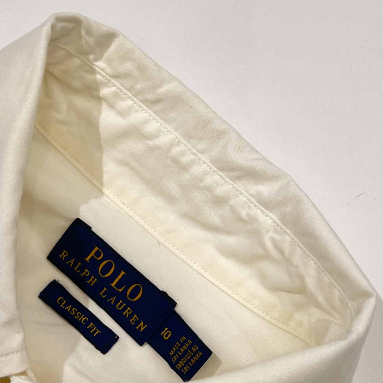 POLO RALPH LAUREN ポロラルフローレン CLASSIC FIT 長袖シャツ 10/ホワイト メンズ