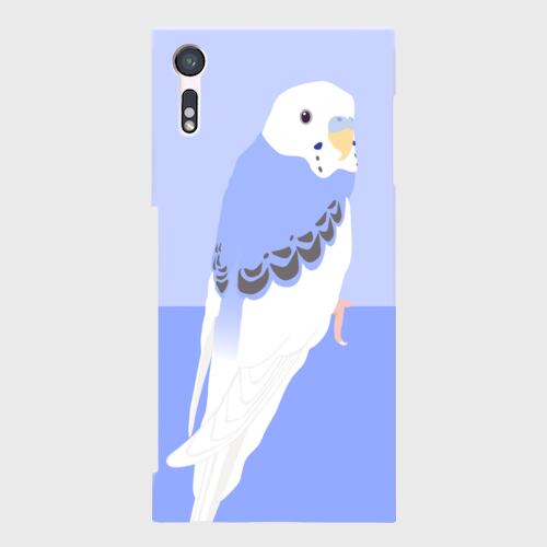 Xperia XZ セキセイインコ バイオレットパイド男の子 ケース