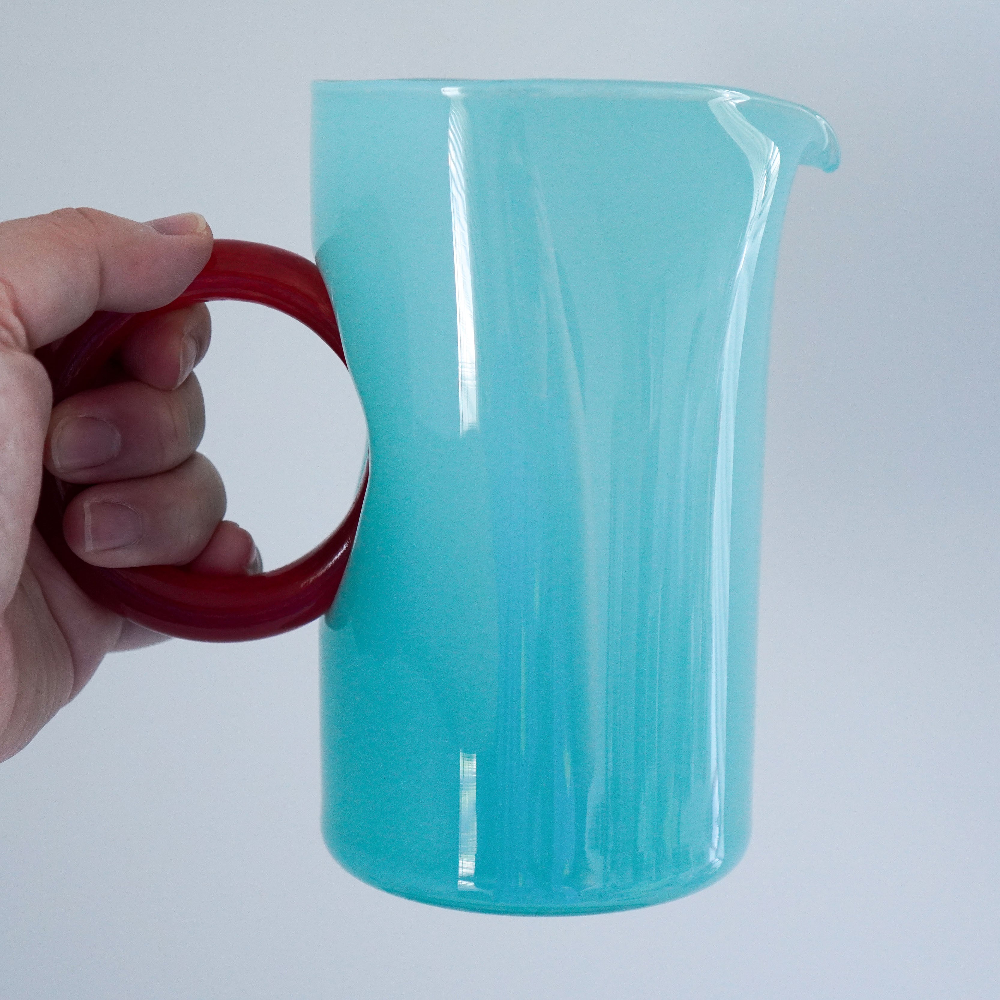 ぽわにえ carafe blue×red【長町 三夏子】 | kulukka