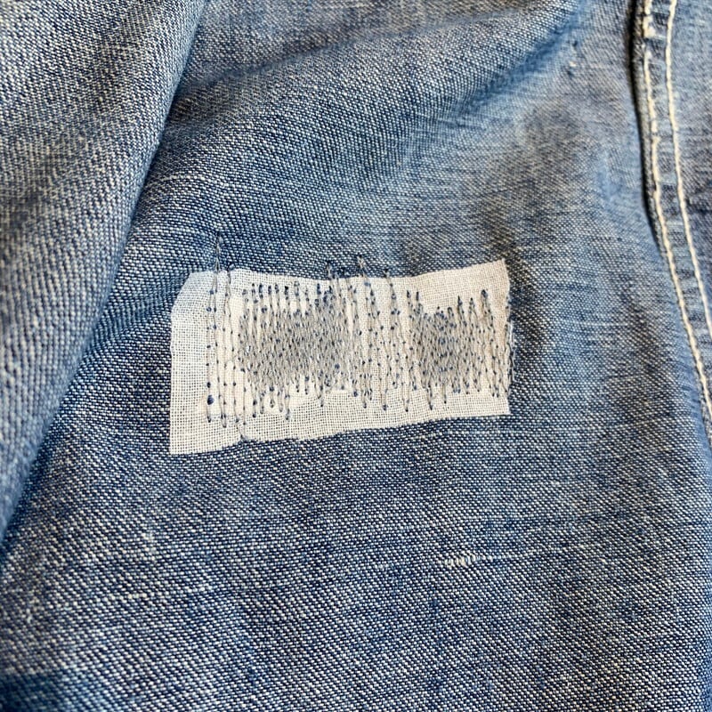 40's ROUND HOUSE ラウンドハウス デニムカバーオール チンスト ワーク