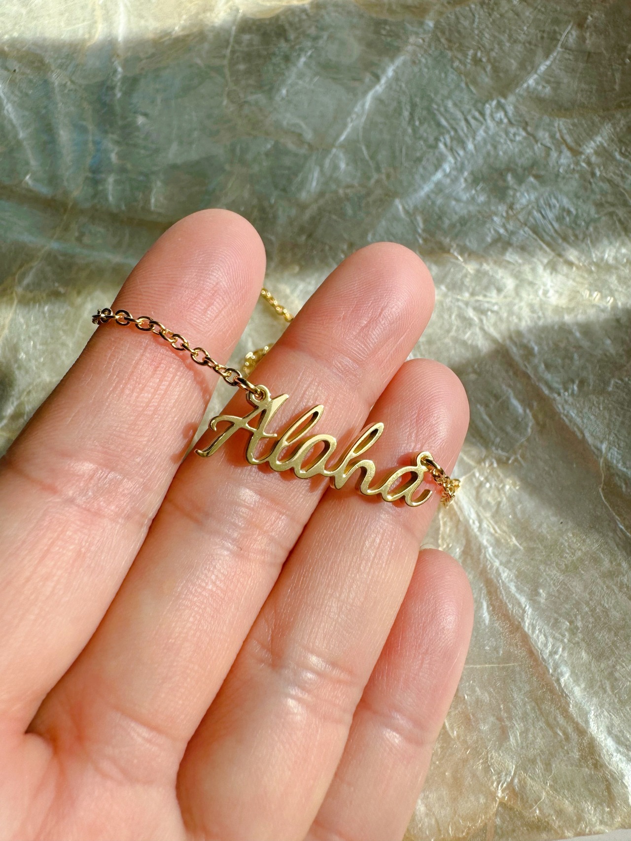 Hawaiian aloha necklace(ハワイアンアロハネックレス)