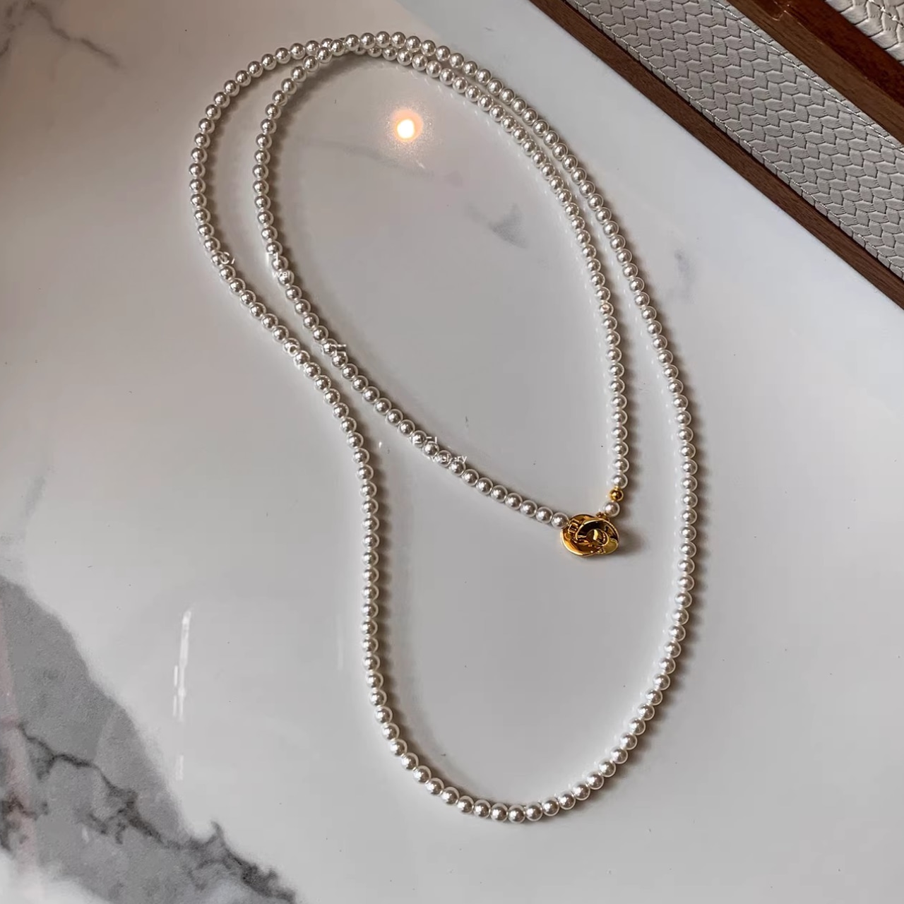 パール調 ロング ネックレス 00057・画像3