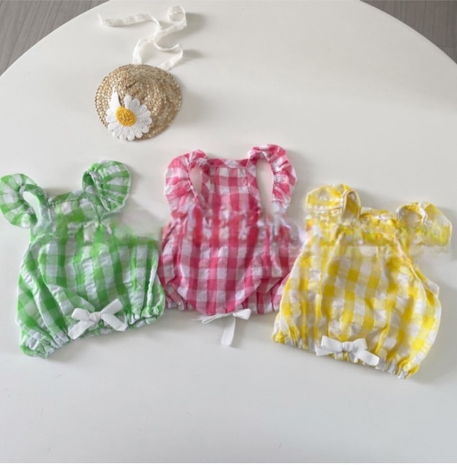 即納【pecoramou select】ギンガムチェックシャーリングワンピース　　