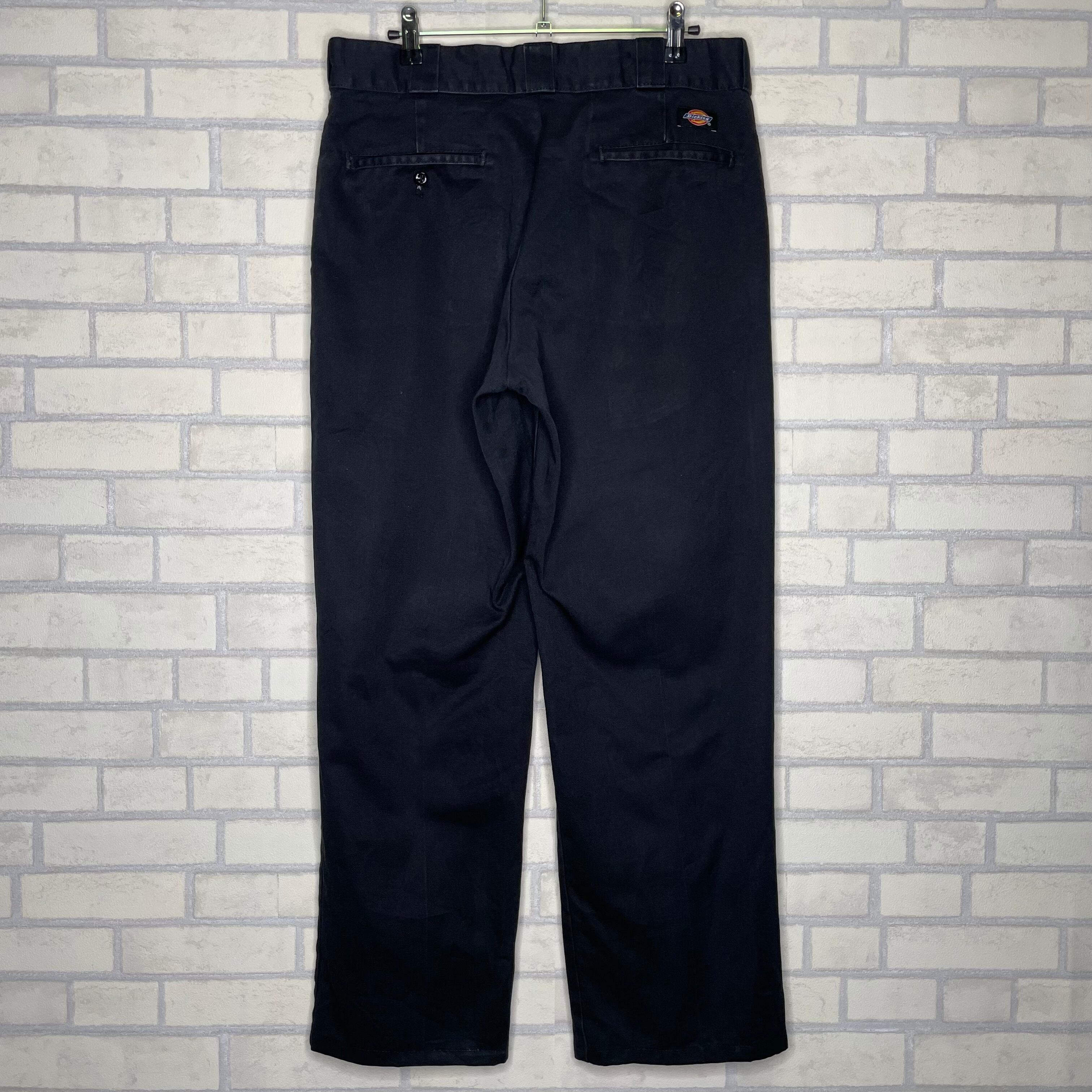 Dickies 874 コットンパンツ W33×L32 ワークパンツ ブラック 状態良好 