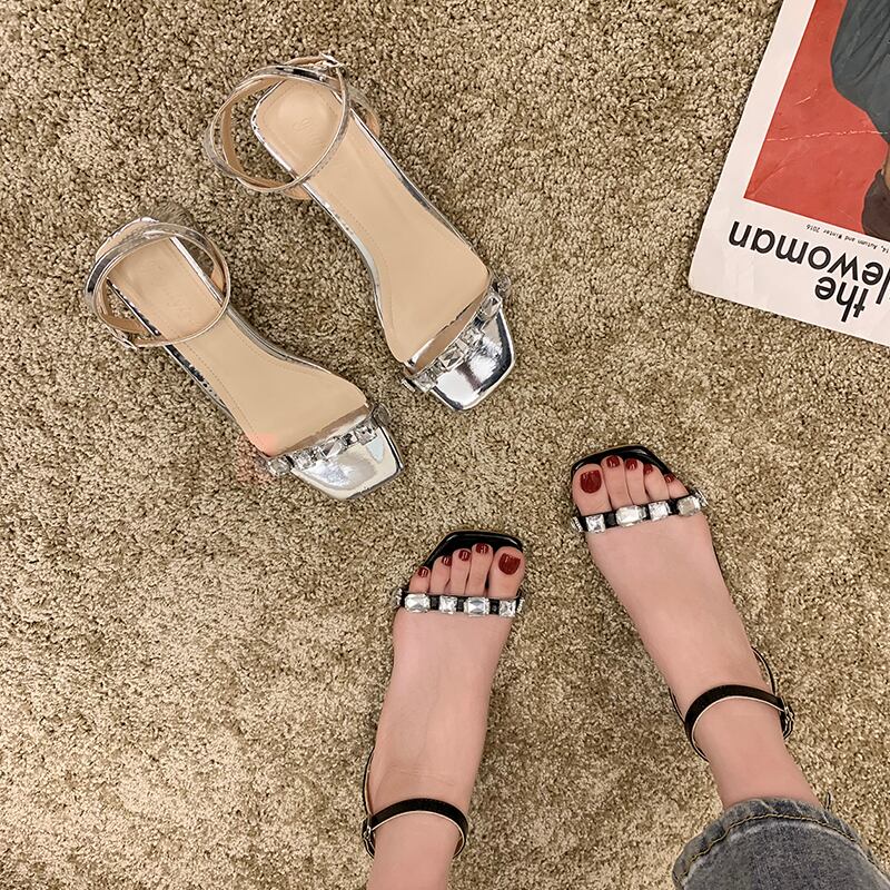 サマーバックルレッドスタイルサンダル 靴 シューズ 夏物 部族の婦人靴14931046118