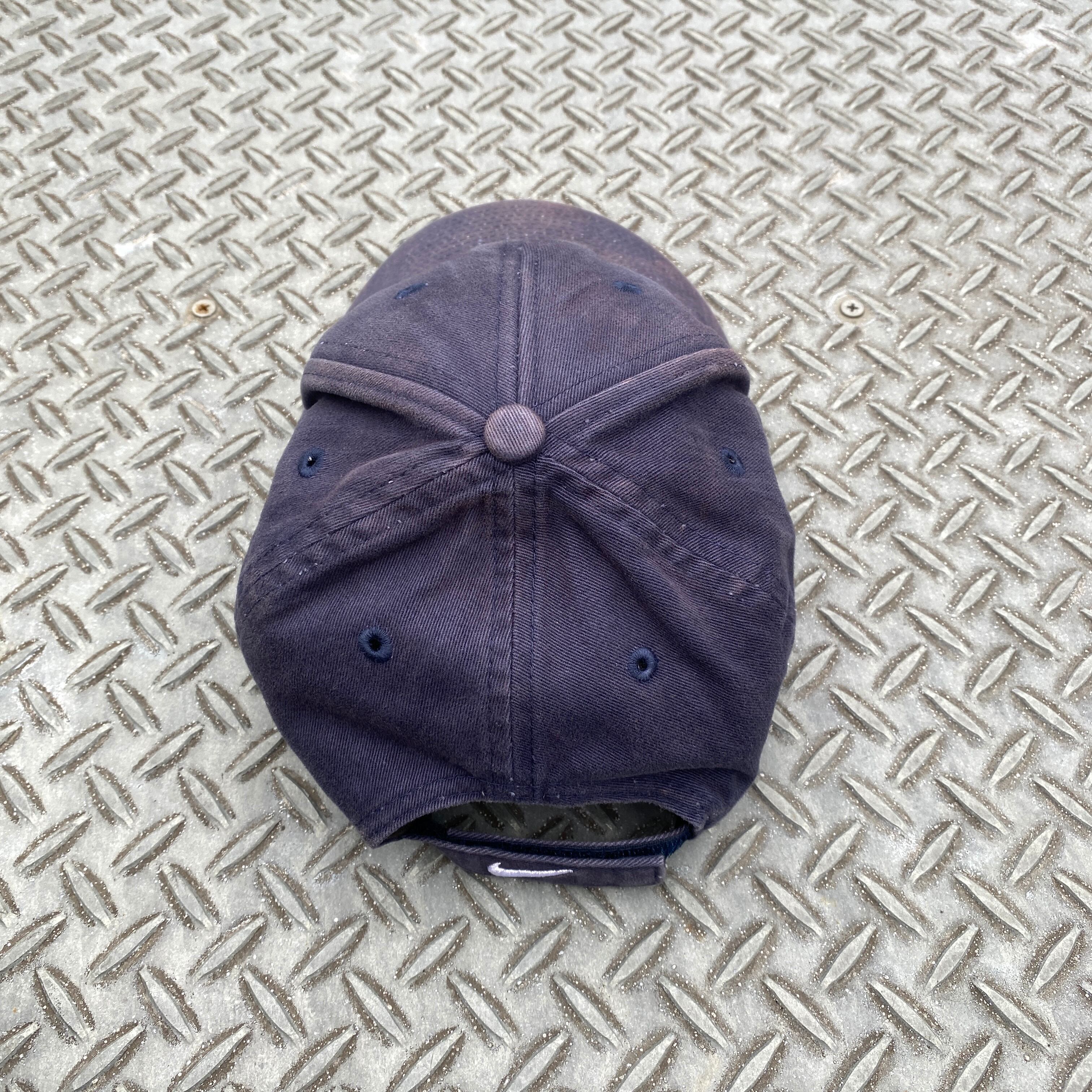NIKE Navy Swoosh Cap / “Just Do It” Under Brim / Velcro
