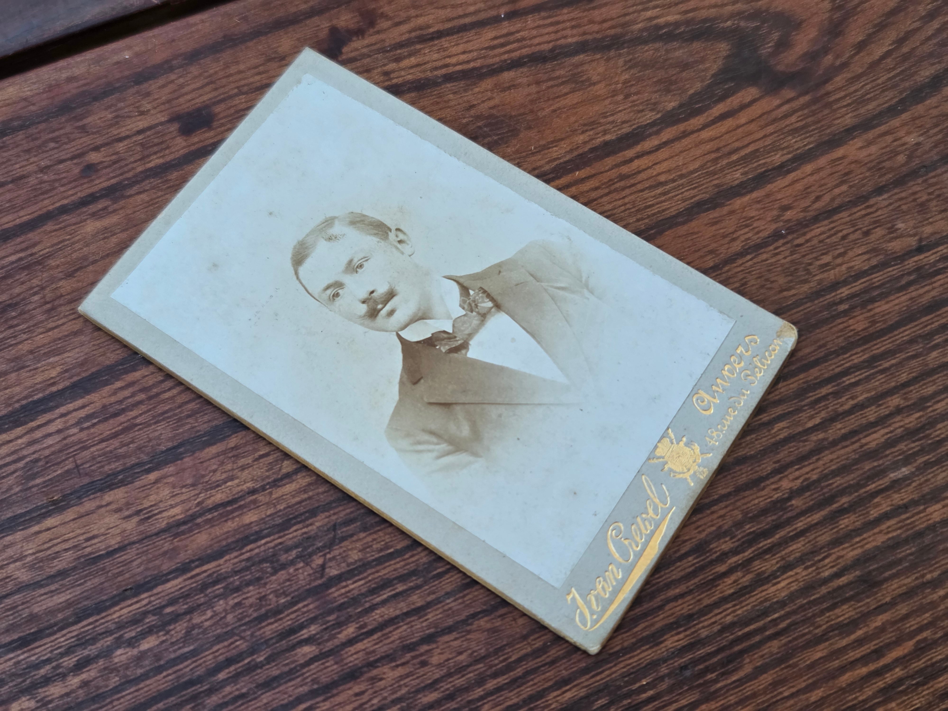 【Antique】オランダ ポートレイト 1894年 /m066