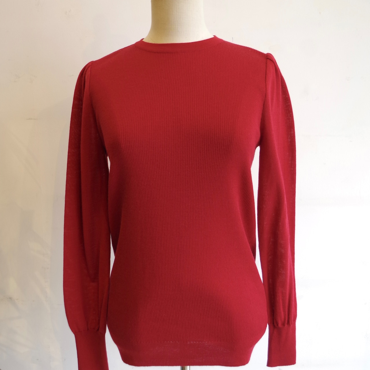 SINME ラウンドネックニット レッド