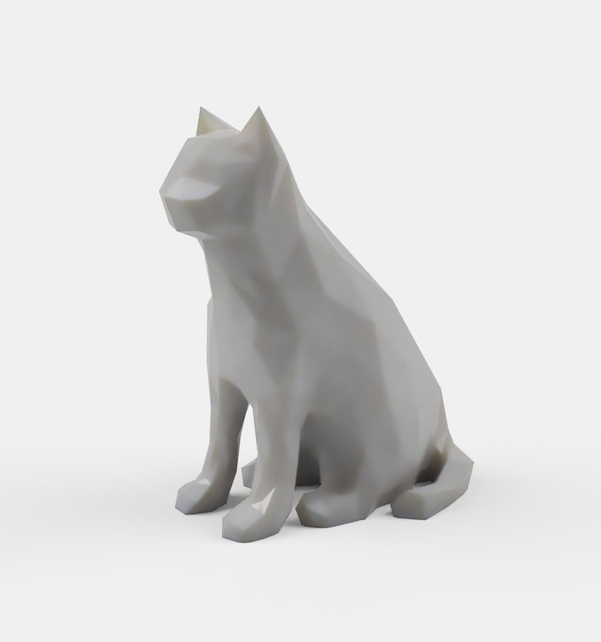 ローポリゴン猫 3Dモデル | dot-kit